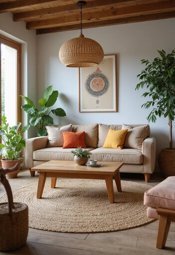 50 Aesthetic Living Room Ideas That You’ll Want to Try Right Now 1 50 Aesthetic Living Room Ideas That You’ll Want to Try Right Now - 1. Earthy Tones and Natural Textures