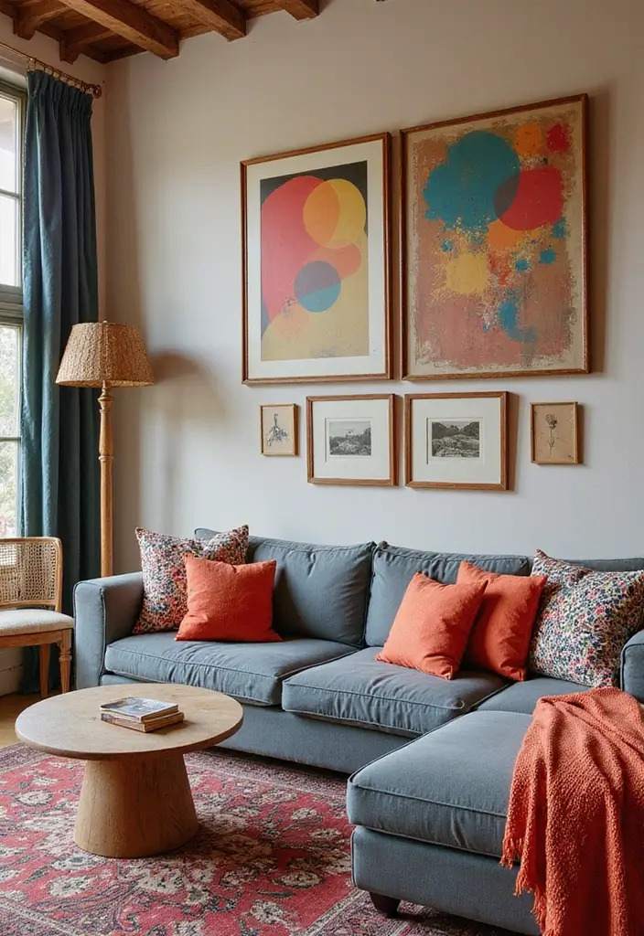 50 Aesthetic Living Room Ideas That You’ll Want to Try Right Now 22 50 Aesthetic Living Room Ideas That You’ll Want to Try Right Now - 20. Boho-Chic Color Combinations