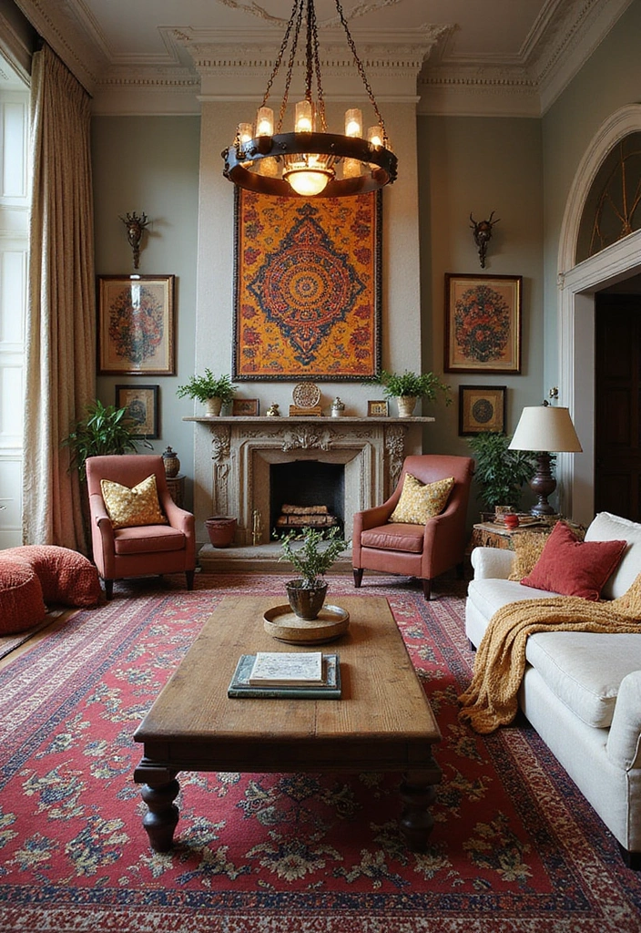 50 Aesthetic Living Room Ideas That You’ll Want to Try Right Now 26 50 Aesthetic Living Room Ideas That You’ll Want to Try Right Now - 24. Incorporate Cultural Elements