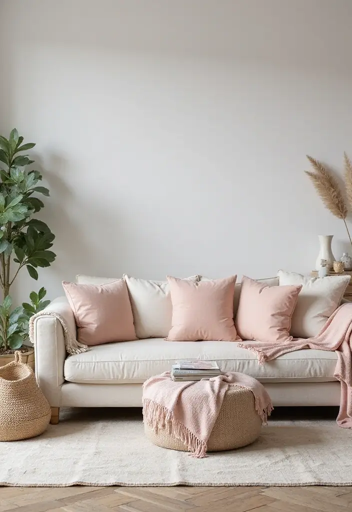 50 Aesthetic Living Room Ideas That You’ll Want to Try Right Now 36 50 Aesthetic Living Room Ideas That You’ll Want to Try Right Now - 34. Incorporating Soft Pastels