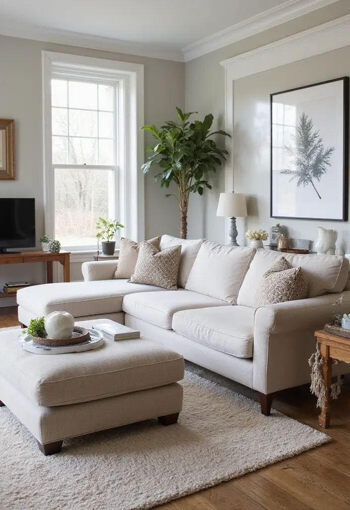 50 Aesthetic Living Room Ideas That You’ll Want to Try Right Now 43 50 Aesthetic Living Room Ideas That You’ll Want to Try Right Now - 39. Functional Ottoman Options