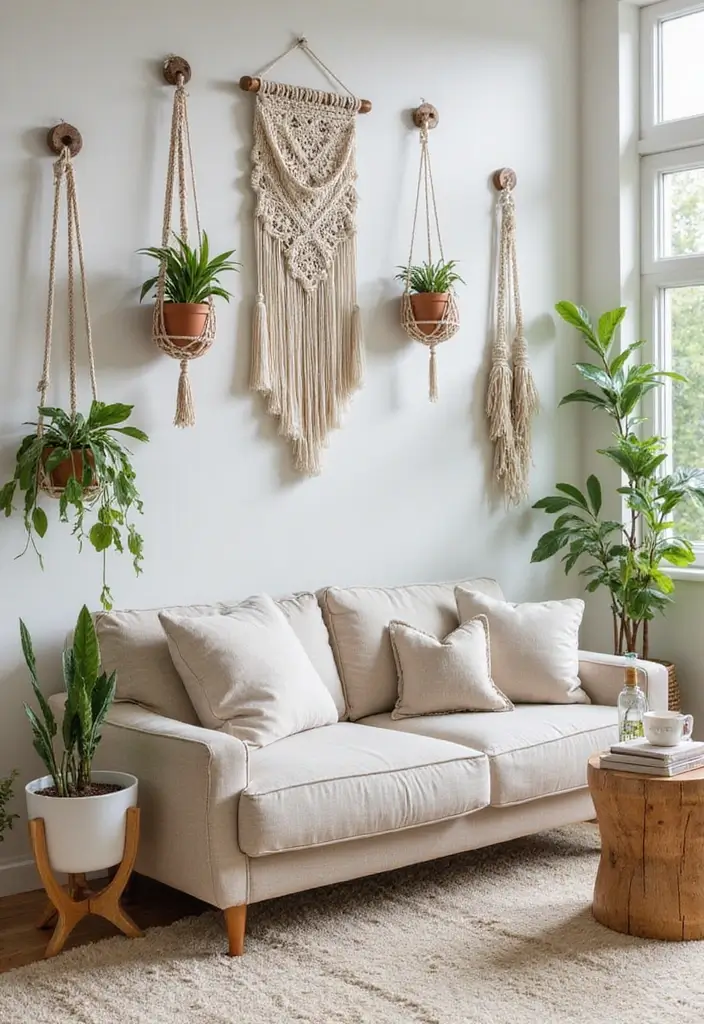 50 Aesthetic Living Room Ideas That You’ll Want to Try Right Now 4 50 Aesthetic Living Room Ideas That You’ll Want to Try Right Now - 4. Macrame Accents and Wall Hangings