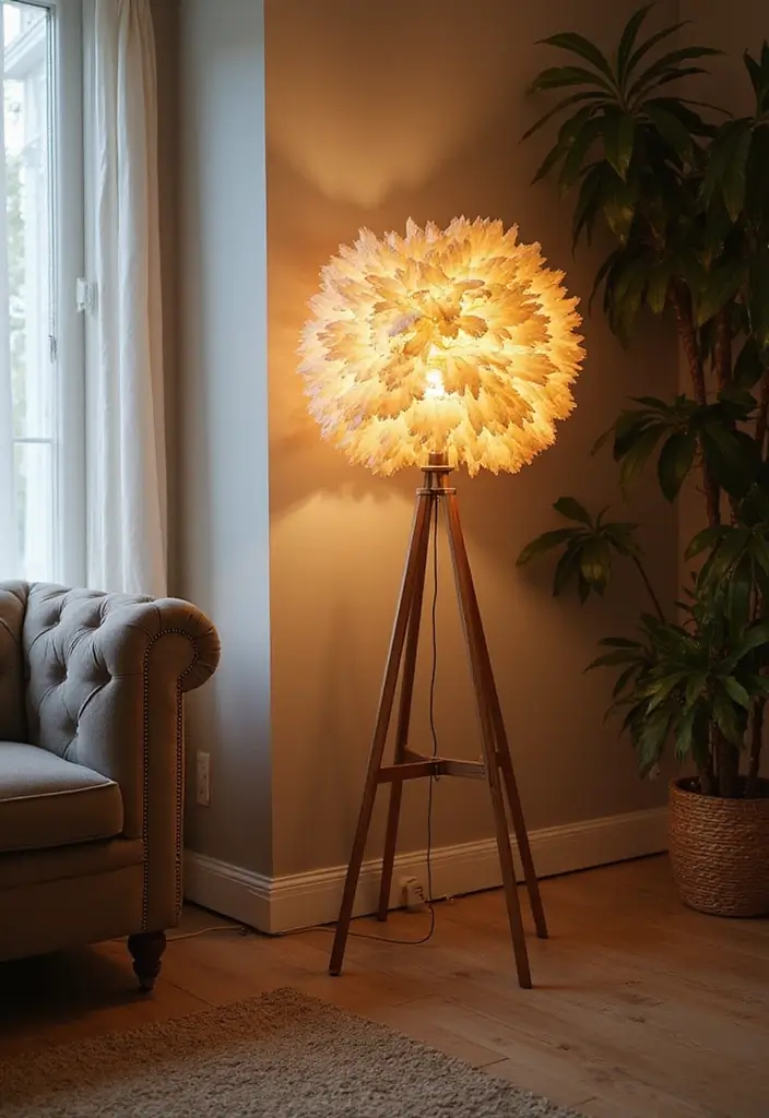 50 Aesthetic Living Room Ideas That You’ll Want to Try Right Now 49 50 Aesthetic Living Room Ideas That You’ll Want to Try Right Now - 45. Artistic Floor Lamps