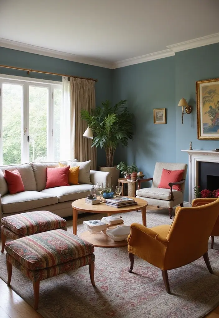 50 Aesthetic Living Room Ideas That You’ll Want to Try Right Now 6 50 Aesthetic Living Room Ideas That You’ll Want to Try Right Now - 6. Eclectic Seating Arrangements