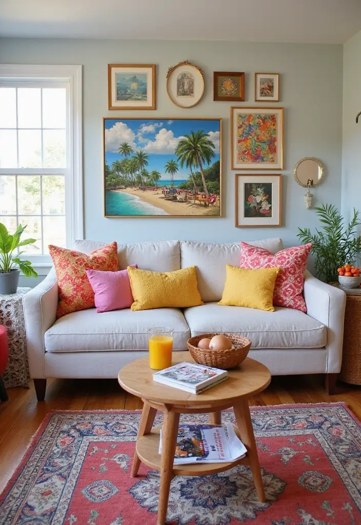 50 Aesthetic Living Room Ideas That You’ll Want to Try Right Now 9 50 Aesthetic Living Room Ideas That You’ll Want to Try Right Now - 9. Bright and Colorful Accents