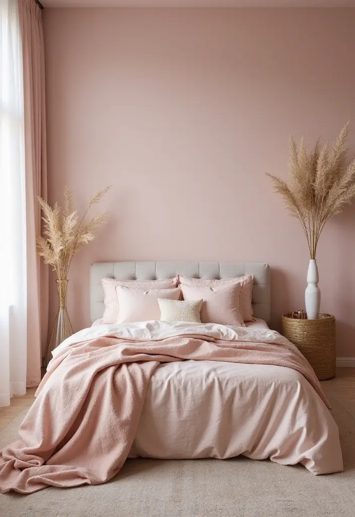 50 Beautiful Paint Colors for Bedroom Walls That Create a Relaxing Vibe 10 50 Beautiful Paint Colors for Bedroom Walls That Create a Relaxing Vibe - 10. Soft Blush
