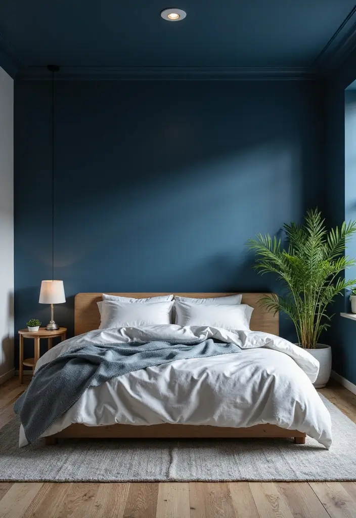 50 Beautiful Paint Colors for Bedroom Walls That Create a Relaxing Vibe 11 50 Beautiful Paint Colors for Bedroom Walls That Create a Relaxing Vibe - 11. Deep Ocean Blue