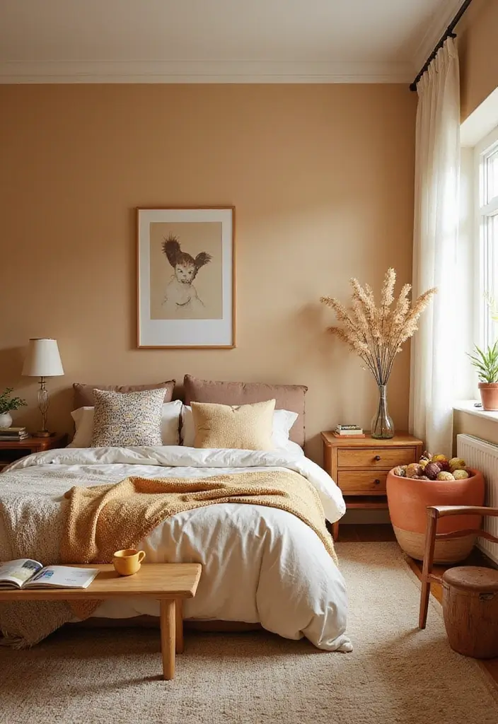 50 Beautiful Paint Colors for Bedroom Walls That Create a Relaxing Vibe 15 50 Beautiful Paint Colors for Bedroom Walls That Create a Relaxing Vibe - 15. Warm Beige