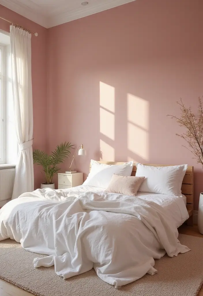 50 Beautiful Paint Colors for Bedroom Walls That Create a Relaxing Vibe 16 50 Beautiful Paint Colors for Bedroom Walls That Create a Relaxing Vibe - 16. Dusty Rose