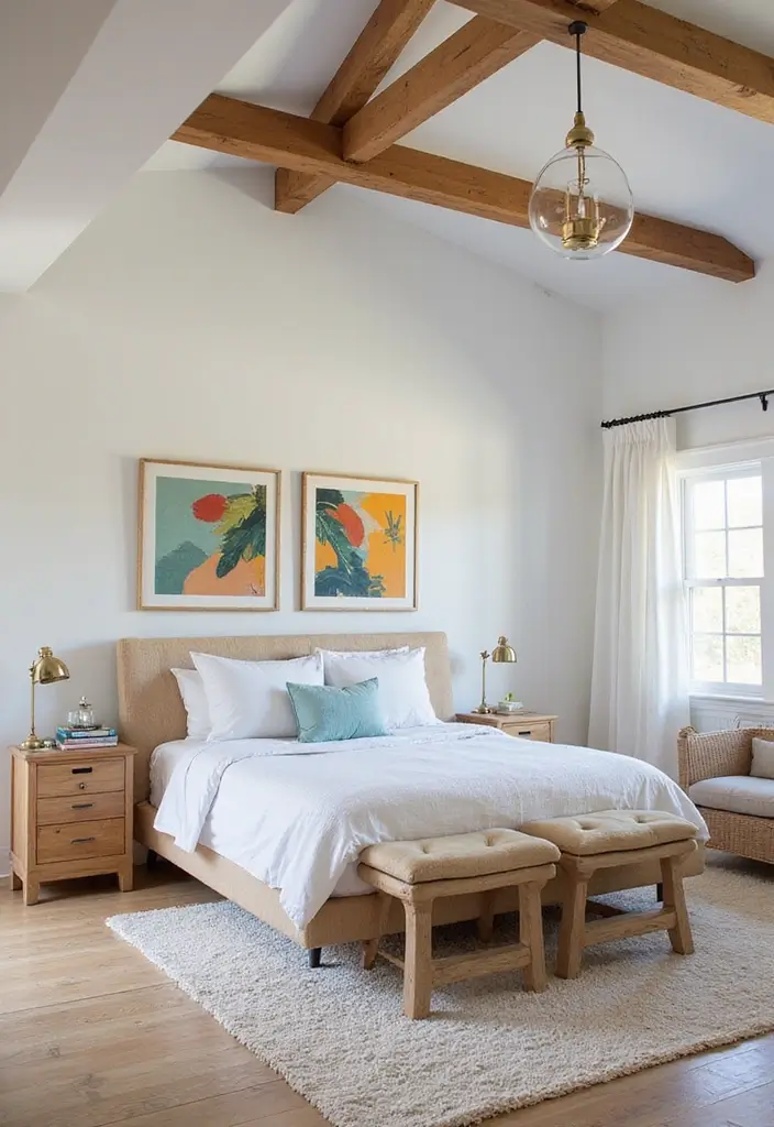 50 Beautiful Paint Colors for Bedroom Walls That Create a Relaxing Vibe 17 50 Beautiful Paint Colors for Bedroom Walls That Create a Relaxing Vibe - 17. Bright White