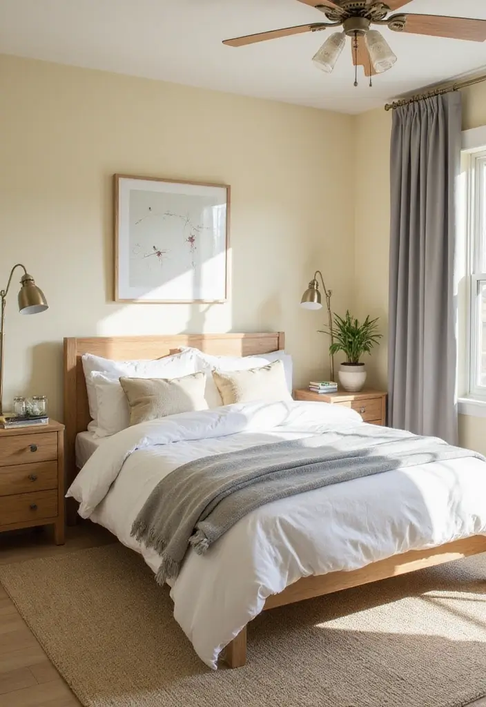 50 Beautiful Paint Colors for Bedroom Walls That Create a Relaxing Vibe 20 50 Beautiful Paint Colors for Bedroom Walls That Create a Relaxing Vibe - 20. Pale Butter