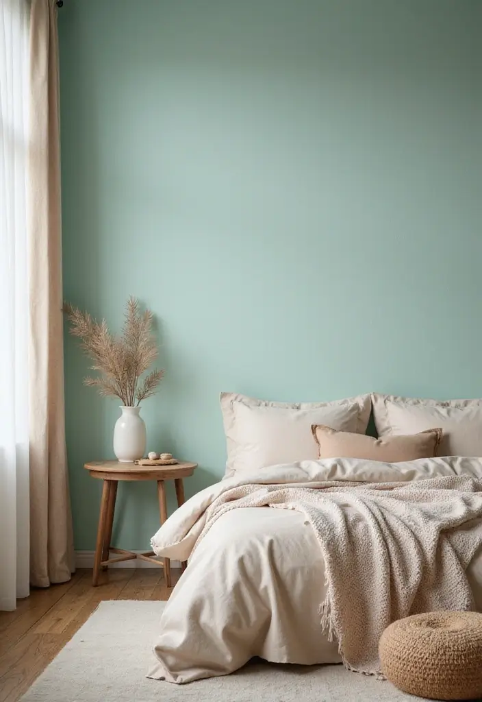 50 Beautiful Paint Colors for Bedroom Walls That Create a Relaxing Vibe 24 50 Beautiful Paint Colors for Bedroom Walls That Create a Relaxing Vibe - 24. Soft Seafoam