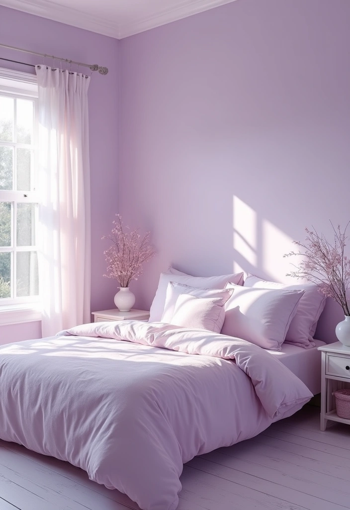 50 Beautiful Paint Colors for Bedroom Walls That Create a Relaxing Vibe 30 50 Beautiful Paint Colors for Bedroom Walls That Create a Relaxing Vibe - 30. Soft Lilac