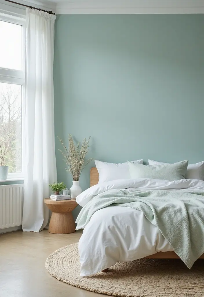 50 Beautiful Paint Colors for Bedroom Walls That Create a Relaxing Vibe 44 50 Beautiful Paint Colors for Bedroom Walls That Create a Relaxing Vibe - 44. Sea Glass