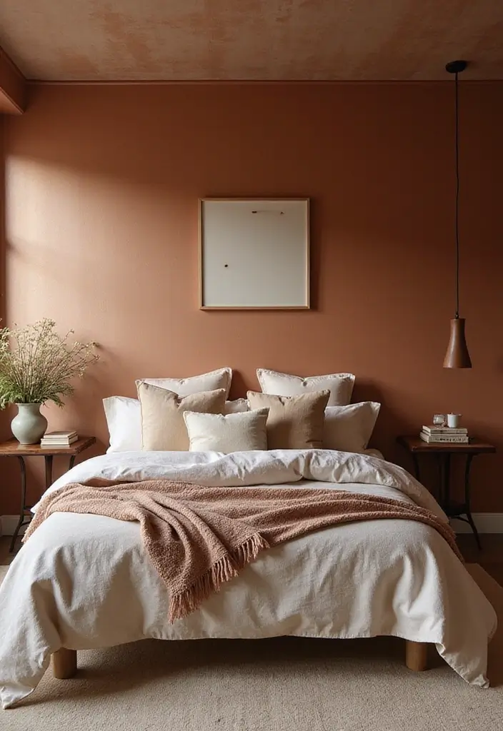 50 Beautiful Paint Colors for Bedroom Walls That Create a Relaxing Vibe 48 50 Beautiful Paint Colors for Bedroom Walls That Create a Relaxing Vibe - 48. Soft Copper