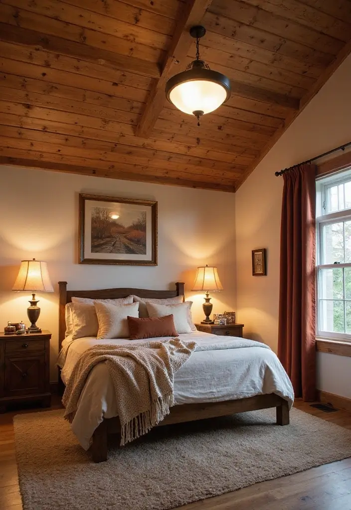 50 Bedroom Ceiling Design Ideas Perfect for a Stylish Fall Refresh 10 50 Bedroom Ceiling Design Ideas Perfect for a Stylish Fall Refresh - 10. Natural Wood Planks