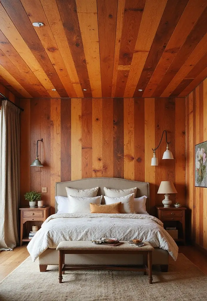 50 Bedroom Ceiling Design Ideas Perfect for a Stylish Fall Refresh 2 50 Bedroom Ceiling Design Ideas Perfect for a Stylish Fall Refresh - 2. Painted Faux Finish