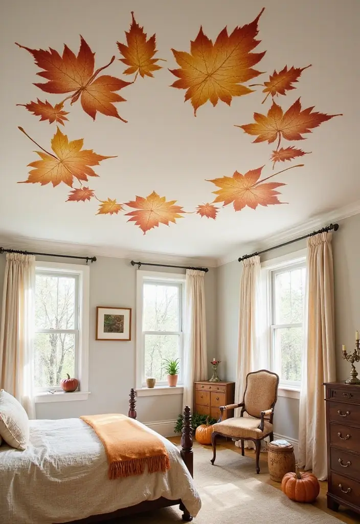 50 Bedroom Ceiling Design Ideas Perfect for a Stylish Fall Refresh 25 50 Bedroom Ceiling Design Ideas Perfect for a Stylish Fall Refresh - 23. Stenciled Designs