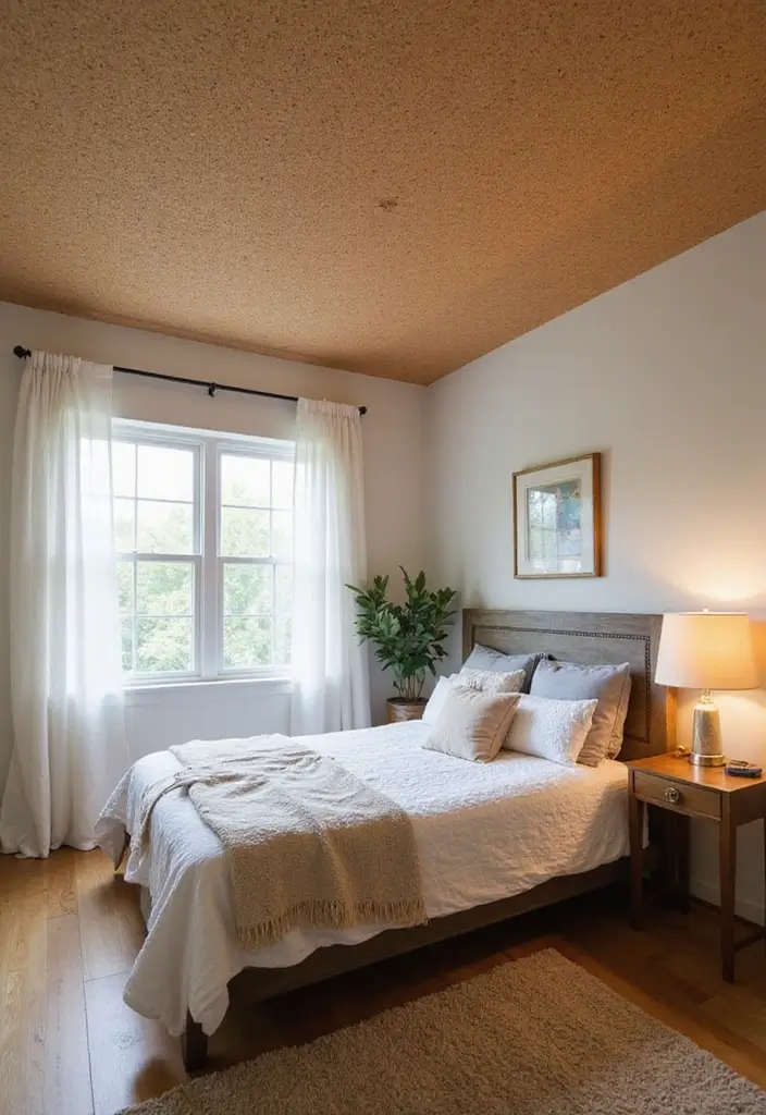 50 Bedroom Ceiling Design Ideas Perfect for a Stylish Fall Refresh 41 50 Bedroom Ceiling Design Ideas Perfect for a Stylish Fall Refresh - 37. DIY Cork Ceiling