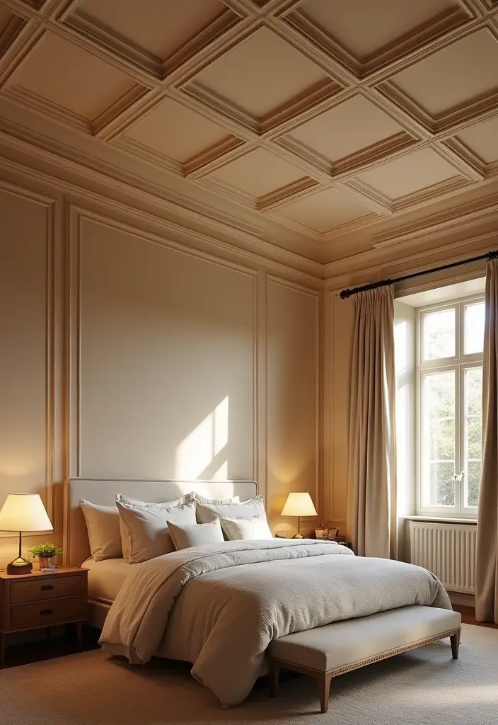 50 Bedroom Ceiling Design Ideas Perfect for a Stylish Fall Refresh 53 50 Bedroom Ceiling Design Ideas Perfect for a Stylish Fall Refresh - 49. Architectural Ceiling Features