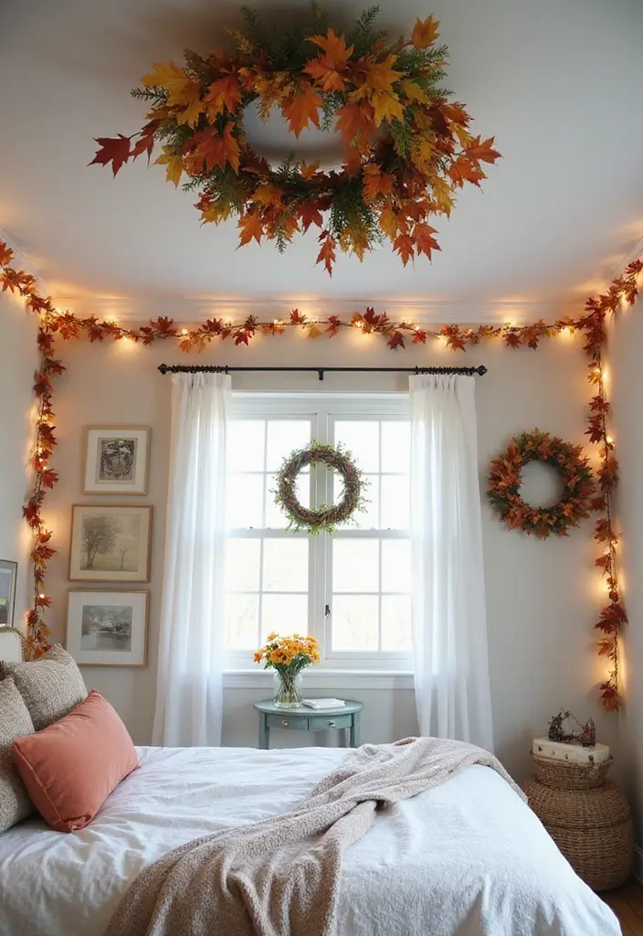 50 Bedroom Ceiling Design Ideas Perfect for a Stylish Fall Refresh 54 50 Bedroom Ceiling Design Ideas Perfect for a Stylish Fall Refresh - 50. Seasonal Decor on Ceilings