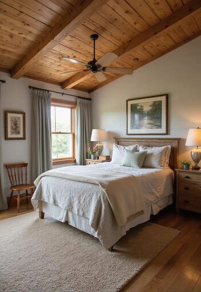 50 Bedroom Ceiling Design Ideas Perfect for a Stylish Fall Refresh 8 50 Bedroom Ceiling Design Ideas Perfect for a Stylish Fall Refresh - 8. Beadboard Ceiling