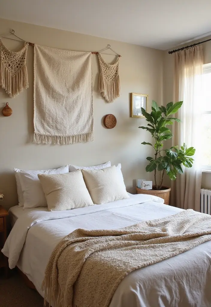 50 Bedroom Decor Ideas to Upgrade Your Room Without a Full Makeover 10 50 Bedroom Decor Ideas to Upgrade Your Room Without a Full Makeover - 10. Sustainable Wall Decor