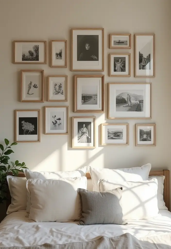 50 Bedroom Decor Ideas to Upgrade Your Room Without a Full Makeover 3 50 Bedroom Decor Ideas to Upgrade Your Room Without a Full Makeover - 3. Create a Gallery Wall