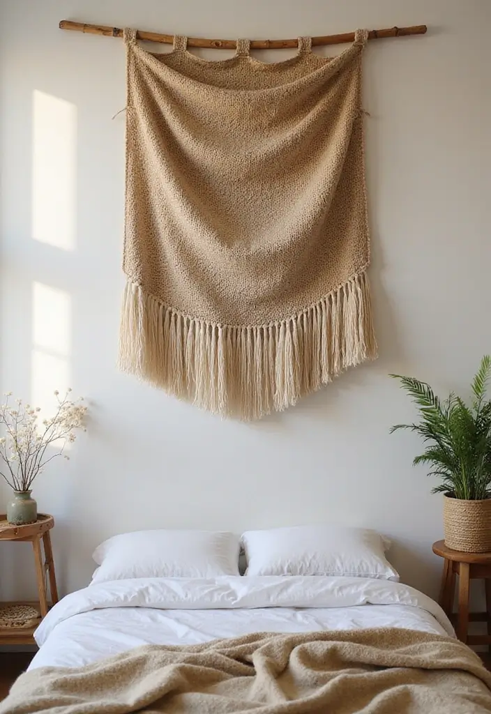 50 Bedroom Decor Ideas to Upgrade Your Room Without a Full Makeover 52 50 Bedroom Decor Ideas to Upgrade Your Room Without a Full Makeover - 48. Natural Fiber Wall Hangings