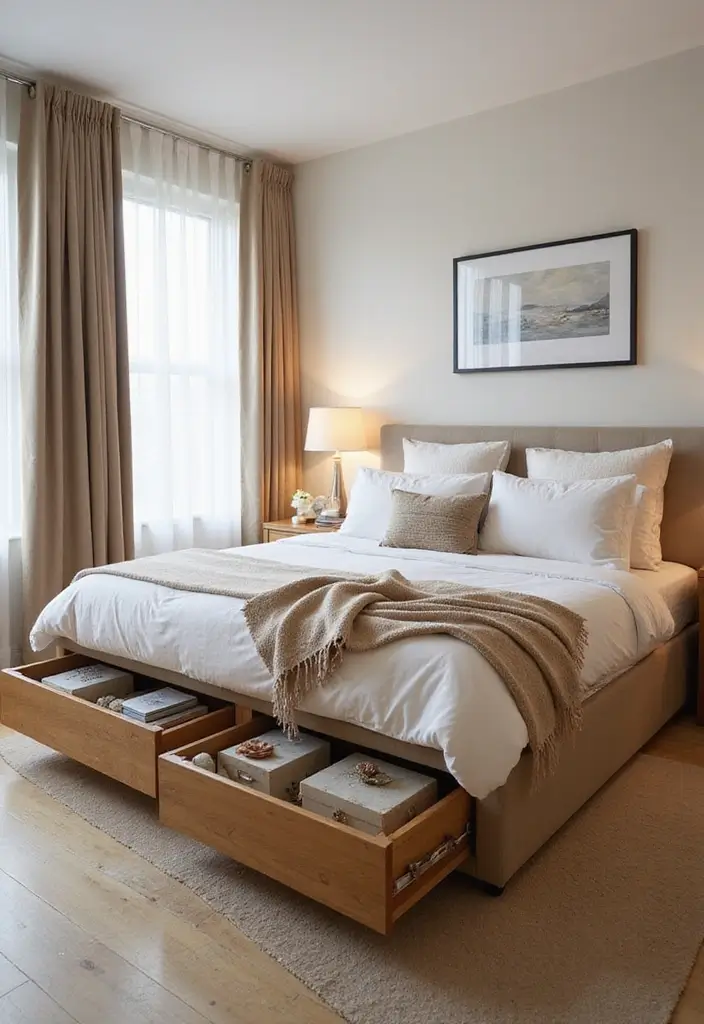 50 Bedroom Ideas for Small Spaces That Make Any Room Feel Bigger 1 50 Bedroom Ideas for Small Spaces That Make Any Room Feel Bigger - 1. Under-Bed Storage Solutions