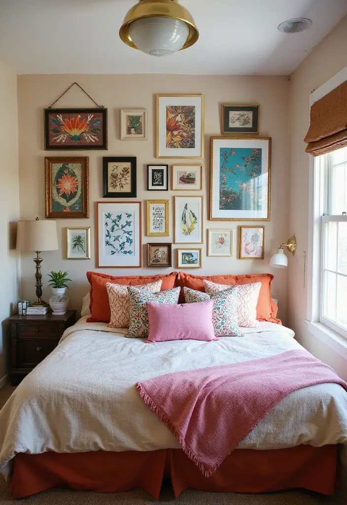 50 Bedroom Ideas for Small Spaces That Make Any Room Feel Bigger 13 50 Bedroom Ideas for Small Spaces That Make Any Room Feel Bigger - 13. Wall Art and Decor