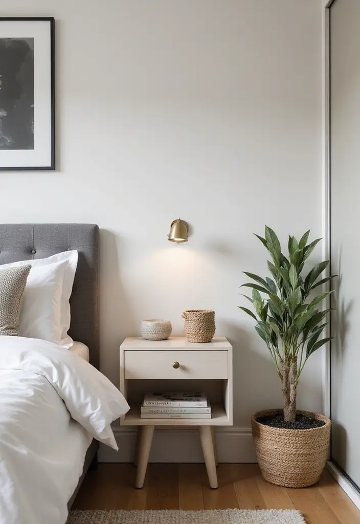 50 Bedroom Ideas for Small Spaces That Make Any Room Feel Bigger 15 50 Bedroom Ideas for Small Spaces That Make Any Room Feel Bigger - 15. Compact Nightstands