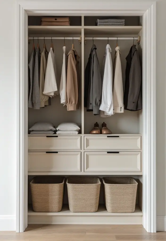 50 Bedroom Ideas for Small Spaces That Make Any Room Feel Bigger 16 50 Bedroom Ideas for Small Spaces That Make Any Room Feel Bigger - 16. Smart Closet Solutions