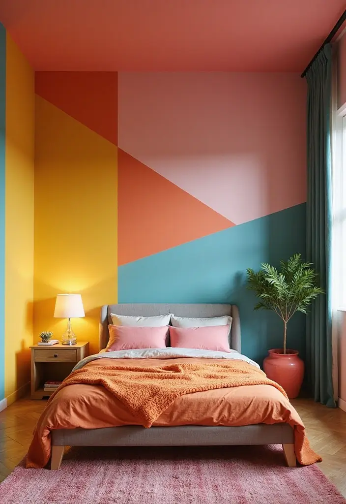 50 Bedroom Ideas for Small Spaces That Make Any Room Feel Bigger 19 50 Bedroom Ideas for Small Spaces That Make Any Room Feel Bigger - 19. Use of Color Blocking