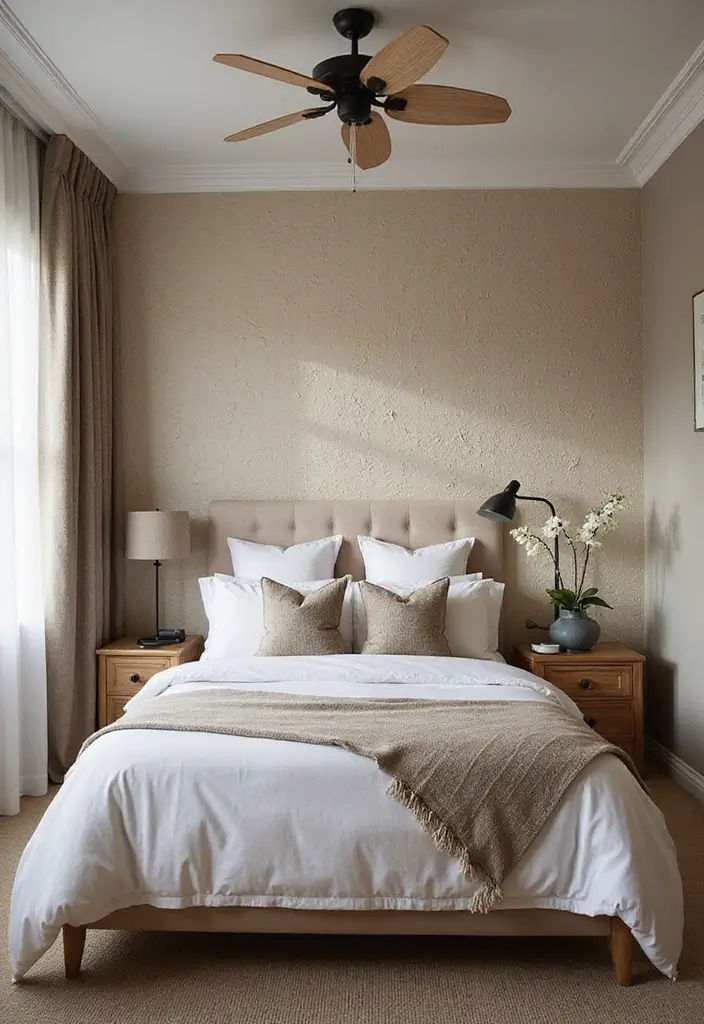 50 Bedroom Ideas for Small Spaces That Make Any Room Feel Bigger 42 50 Bedroom Ideas for Small Spaces That Make Any Room Feel Bigger - 42. Use of Textured Walls