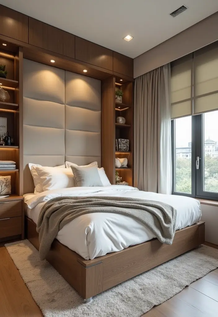 50 Bedroom Ideas for Small Spaces That Make Any Room Feel Bigger 43 50 Bedroom Ideas for Small Spaces That Make Any Room Feel Bigger - 43. Functional Bedding