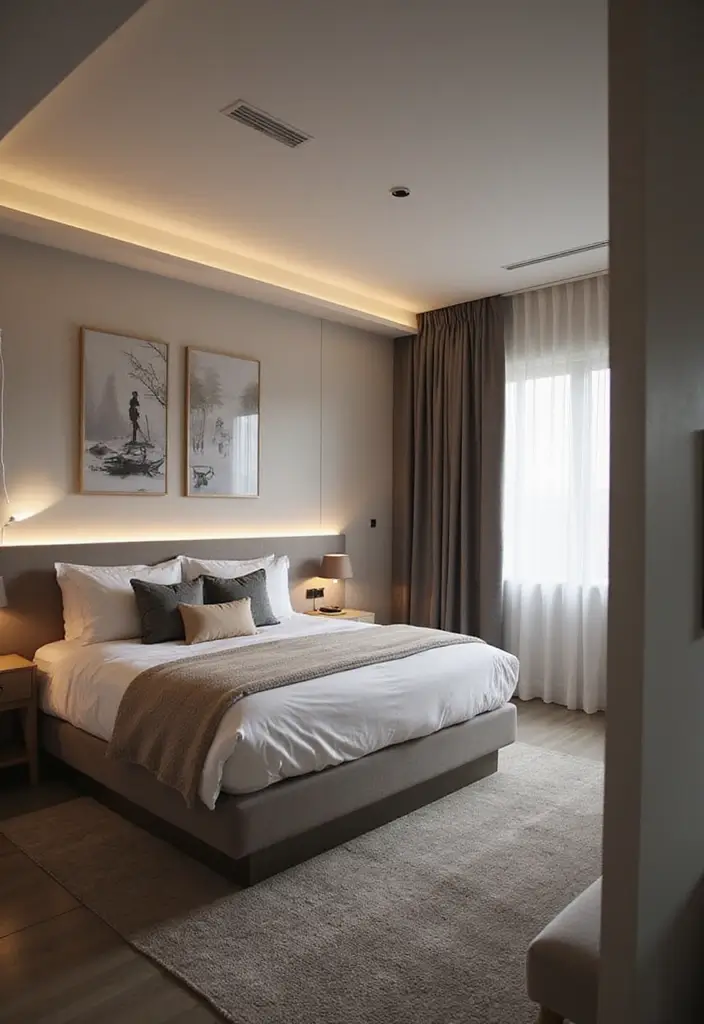 50 Bedroom Ideas for Small Spaces That Make Any Room Feel Bigger 46 50 Bedroom Ideas for Small Spaces That Make Any Room Feel Bigger - 46. Incorporating Technology