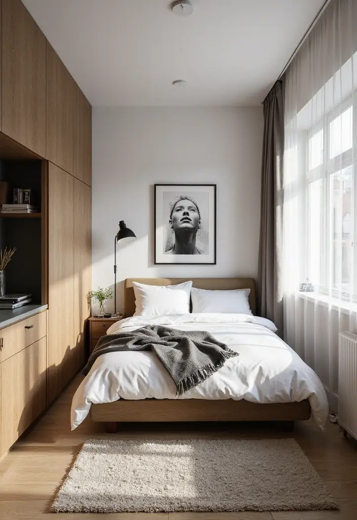 50 Bedroom Ideas for Small Spaces That Make Any Room Feel Bigger 47 50 Bedroom Ideas for Small Spaces That Make Any Room Feel Bigger - 47. Low-Profile Furniture