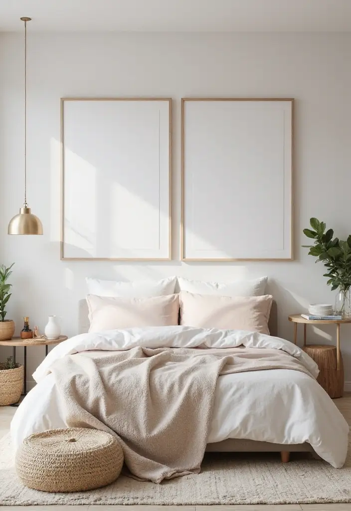 50 Bedroom Wall Poster Ideas for a Personal and Stylish Touch 17 50 Bedroom Wall Poster Ideas for a Personal and Stylish Touch - 17. Minimalist Designs