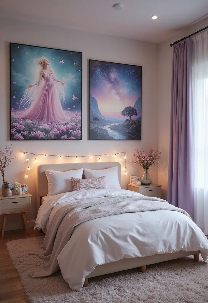 50 Bedroom Wall Poster Ideas for a Personal and Stylish Touch 26 50 Bedroom Wall Poster Ideas for a Personal and Stylish Touch - 24. Mystical Imagery