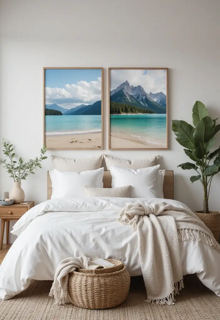 50 Bedroom Wall Poster Ideas for a Personal and Stylish Touch 30 50 Bedroom Wall Poster Ideas for a Personal and Stylish Touch - 28. Inspirational Landscapes
