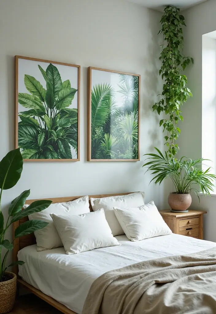 50 Bedroom Wall Poster Ideas for a Personal and Stylish Touch 40 50 Bedroom Wall Poster Ideas for a Personal and Stylish Touch - 36. Urban Jungle
