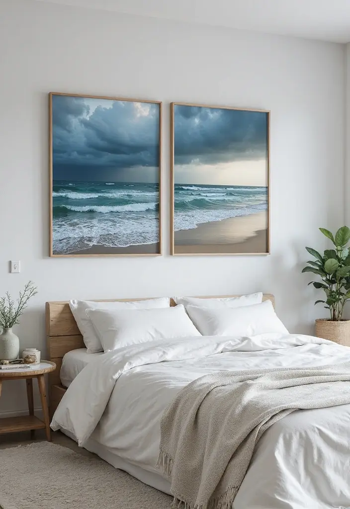 50 Bedroom Wall Poster Ideas for a Personal and Stylish Touch 42 50 Bedroom Wall Poster Ideas for a Personal and Stylish Touch - 38. Moods of the Sea