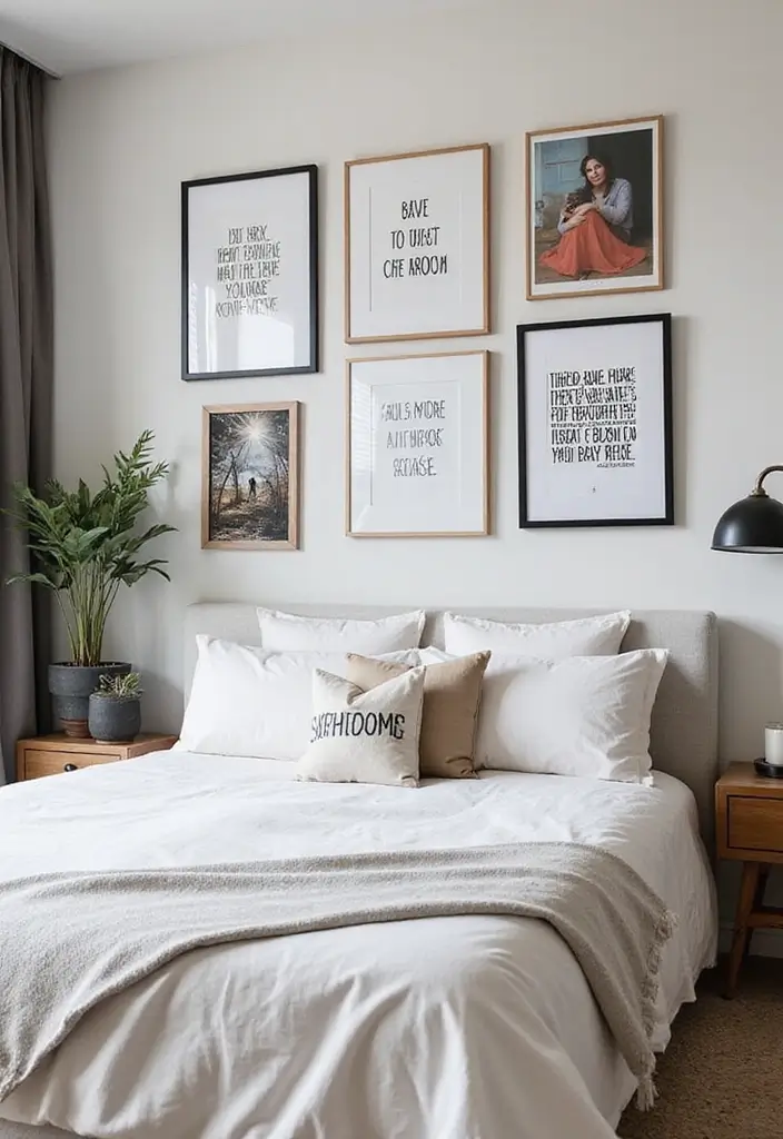 50 Bedroom Wall Poster Ideas for a Personal and Stylish Touch 4 50 Bedroom Wall Poster Ideas for a Personal and Stylish Touch - 4. Inspirational Quotes