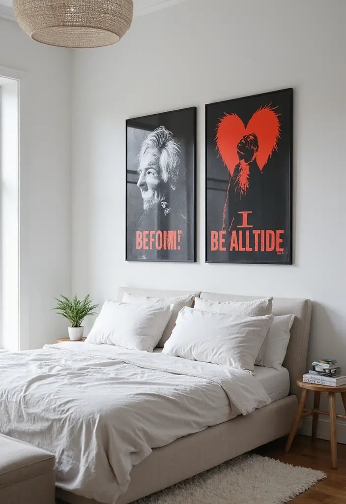 50 Bedroom Wall Poster Ideas for a Personal and Stylish Touch 44 50 Bedroom Wall Poster Ideas for a Personal and Stylish Touch - 40. Provocative Art