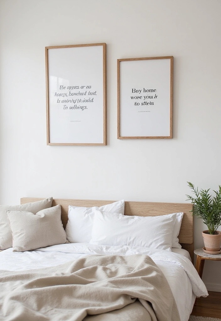 50 Bedroom Wall Poster Ideas for a Personal and Stylish Touch 54 50 Bedroom Wall Poster Ideas for a Personal and Stylish Touch - 50. Minimalist Motivations