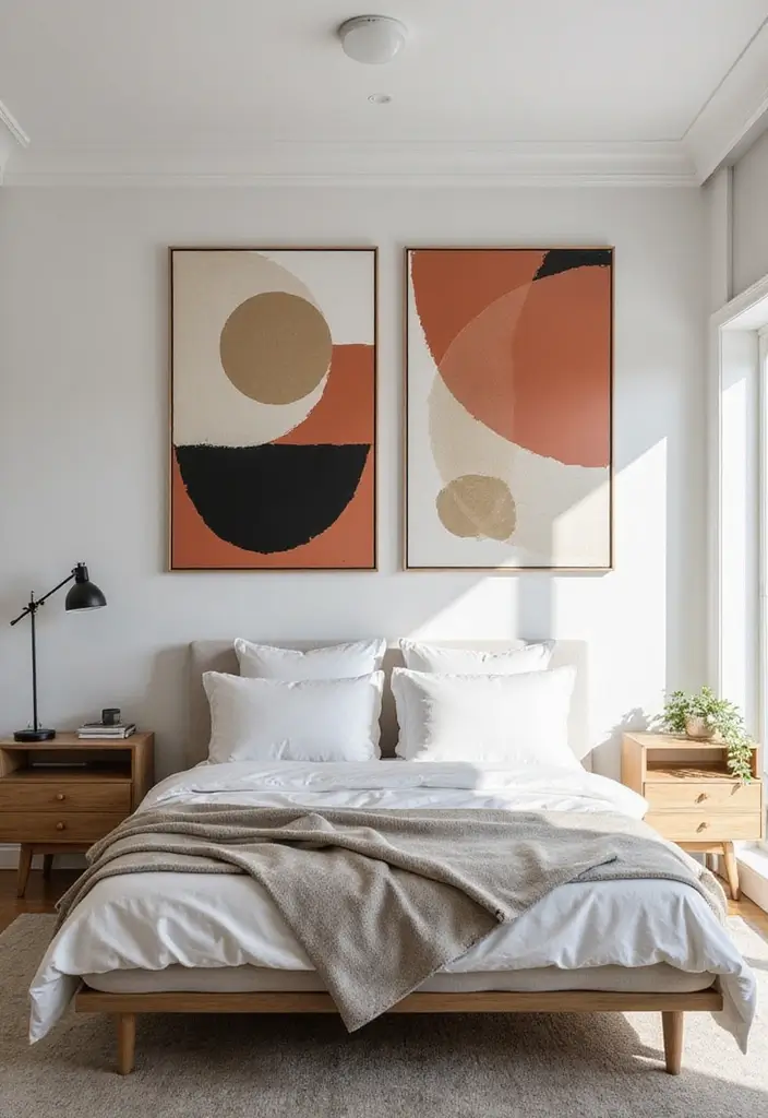 50 Bedroom Wall Poster Ideas for a Personal and Stylish Touch 6 50 Bedroom Wall Poster Ideas for a Personal and Stylish Touch - 6. Abstract Expressions