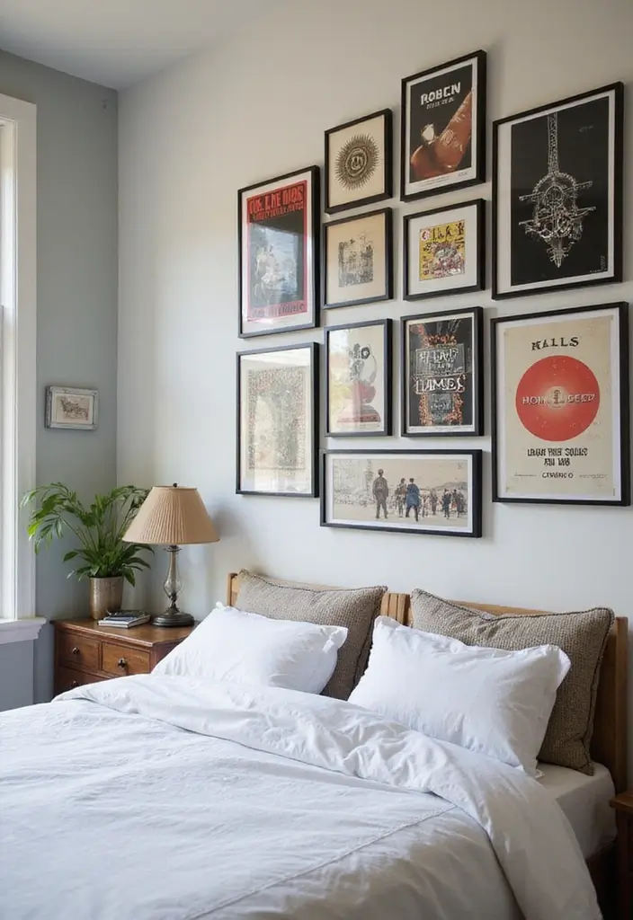 50 Bedroom Wall Poster Ideas for a Personal and Stylish Touch 7 50 Bedroom Wall Poster Ideas for a Personal and Stylish Touch - 7. Themed Collections