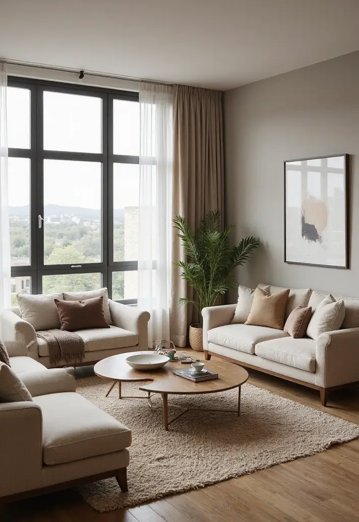 50 Beige and Black Living Room Ideas That Look Sleek and Modern - 15. Functional Layouts