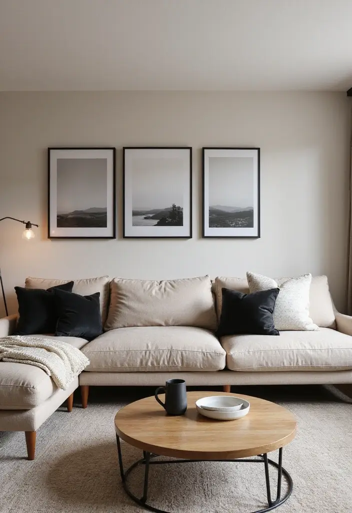 50 Beige and Black Living Room Ideas That Look Sleek and Modern - 32. Thoughtful Space Planning